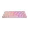 Teclado mecánico inalámbrico rosado KAI 60% con retroiluminación RGB en gradiente