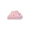 Teclado mecánico inalámbrico rosado KAI con retroiluminación RGB lateral