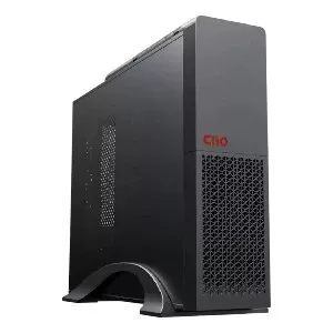 PC de Oficina Ryzen 5 3400G 16GB RAM 500GB SSD Windows 11 vista frontal negra