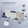 teclado-mecanico-womier-sk80-pro-hot-swap-blanco teclado mecanico womier sk80 pro compatibilidad de switches de tres y cinco pines