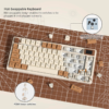 teclado-mecanico-womier-sk80-pro-switches-cafe teclado mecanico womier sk80 pro edicion cafe con sockets hot swappable de cinco pines