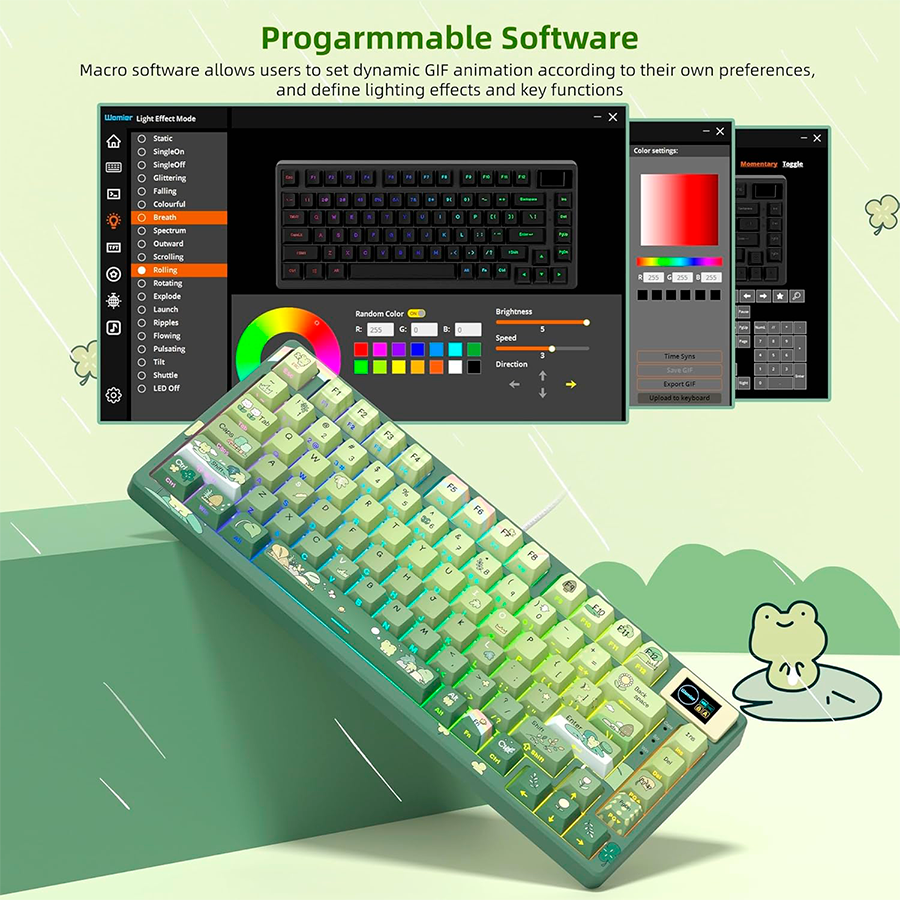teclado-mecanico-womier-sk80-pro-software-programable teclado mecanico womier sk80 pro configuracion de macros y efectos rgb por software