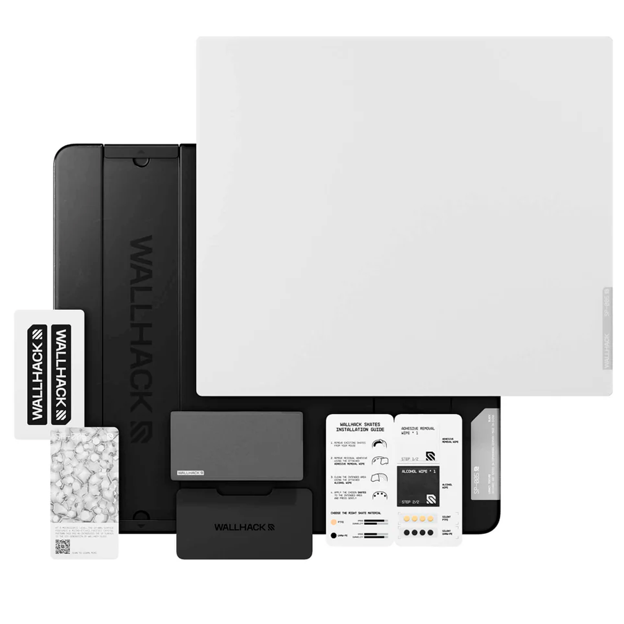Kit WALLHACK SP-005 con panel blanco y base negra