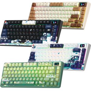 teclado mecanico womier sk80 pro en sus diferentes versiones tematicas del 75 por ciento