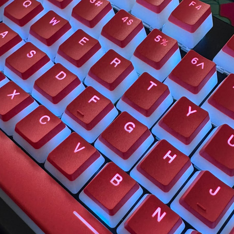 keycaps-pudding-doubleshot-red-textura-pbt keycaps pudding doubleshot red textura de material pbt y difusion de luz